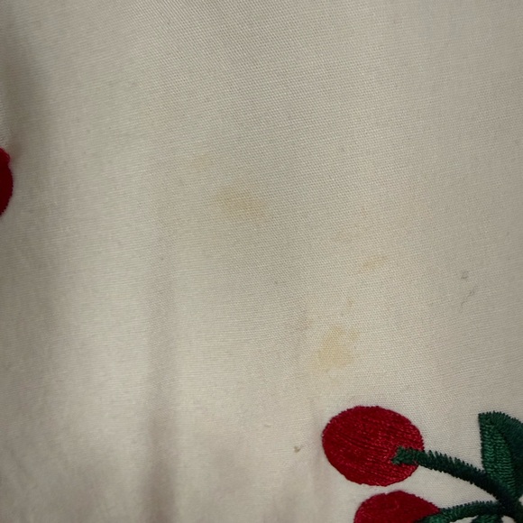 Betsey Johnson Cream Cherry Print Halter Dress - Picture 5 of 6